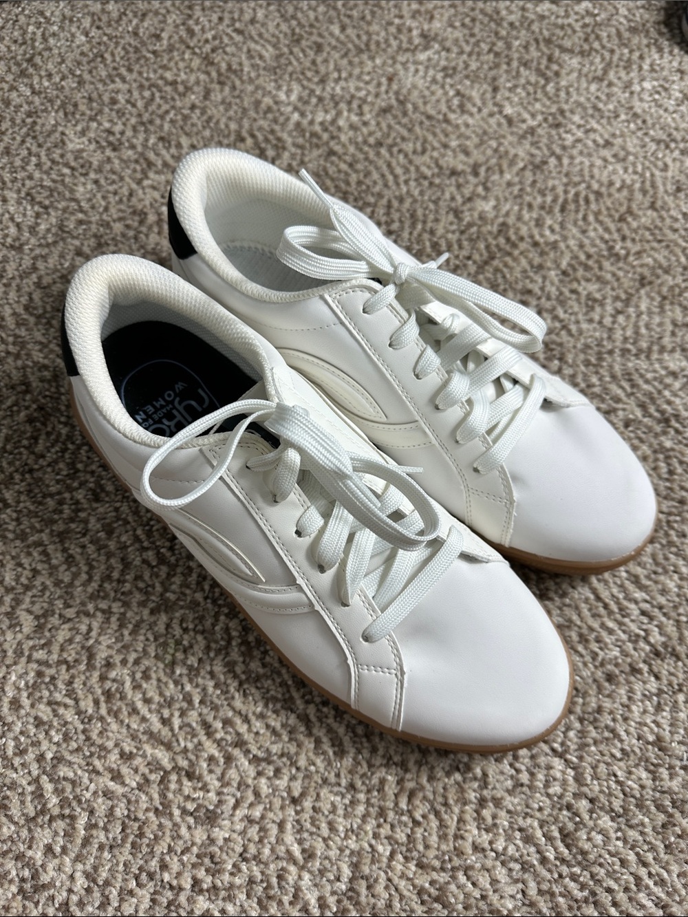 Ryka White Lace-Up Low-Profile Sneakers